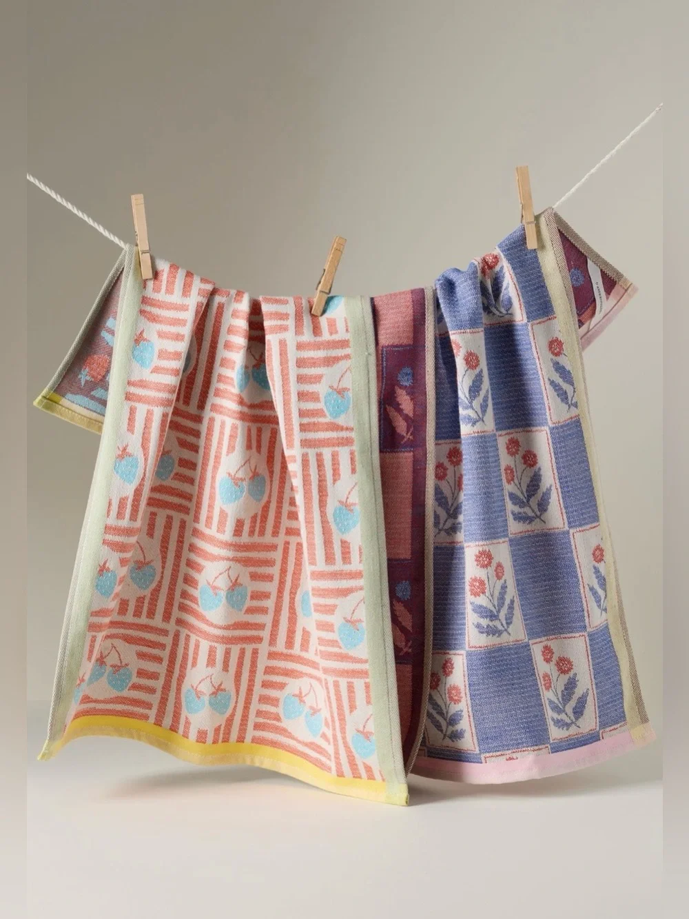 Anthropologie Lotta Dish Towel, Set of 2